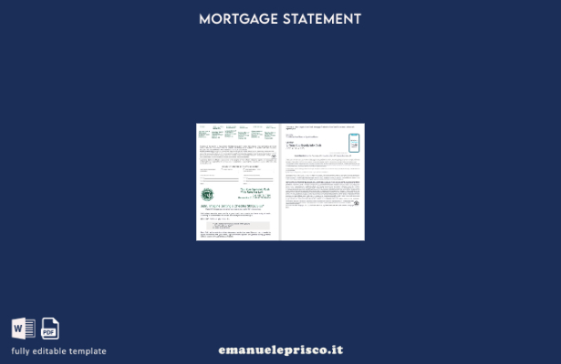 stile verificato Estratto conto del mutuo ipotecario bancario della Banca agri 1